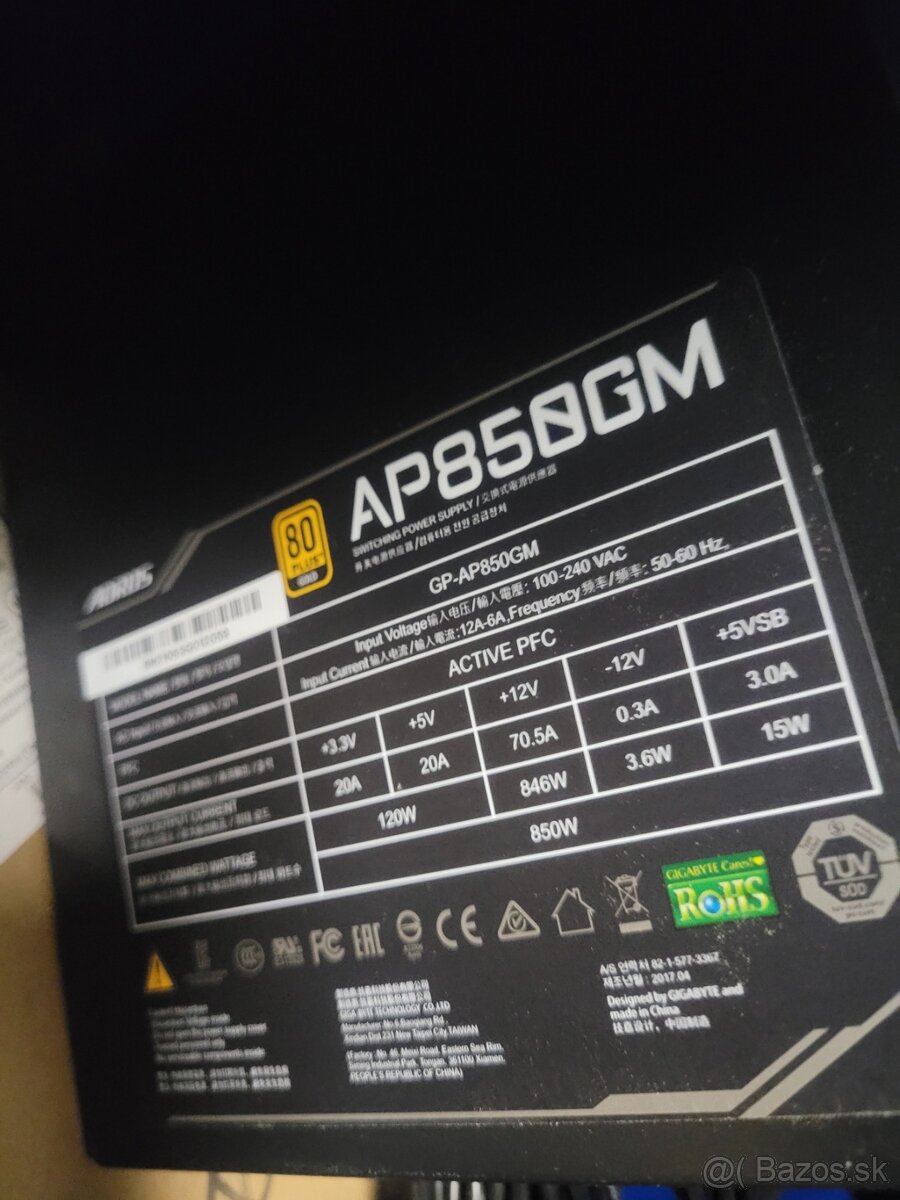 Kúpim moduklárne káble k zdroju GIGABYTE AP850GM