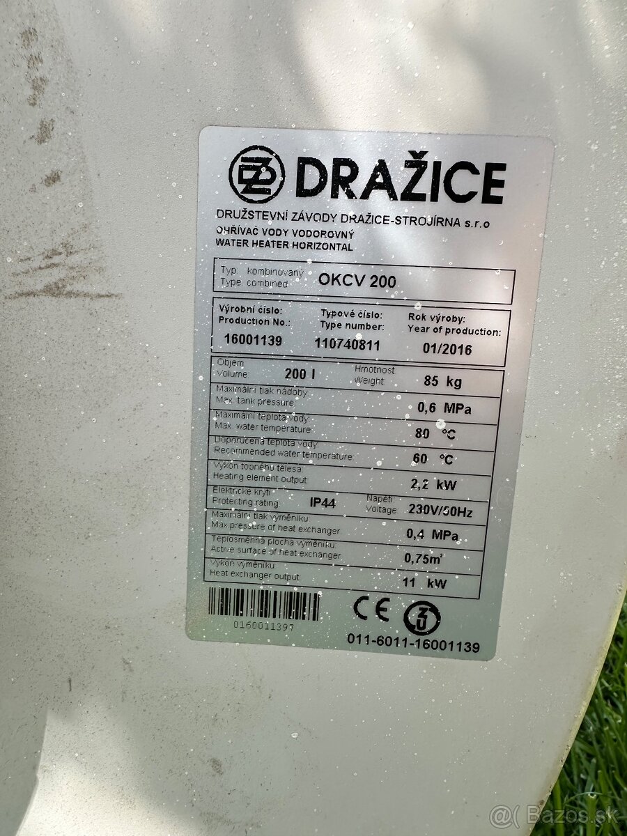 Bojler Dražice 200l