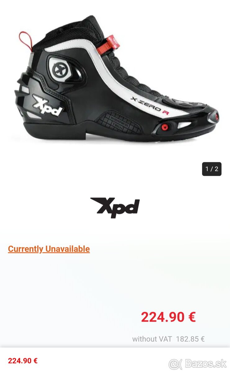 velkost 42 - clenkove moto topanky XPD X-ZERO R