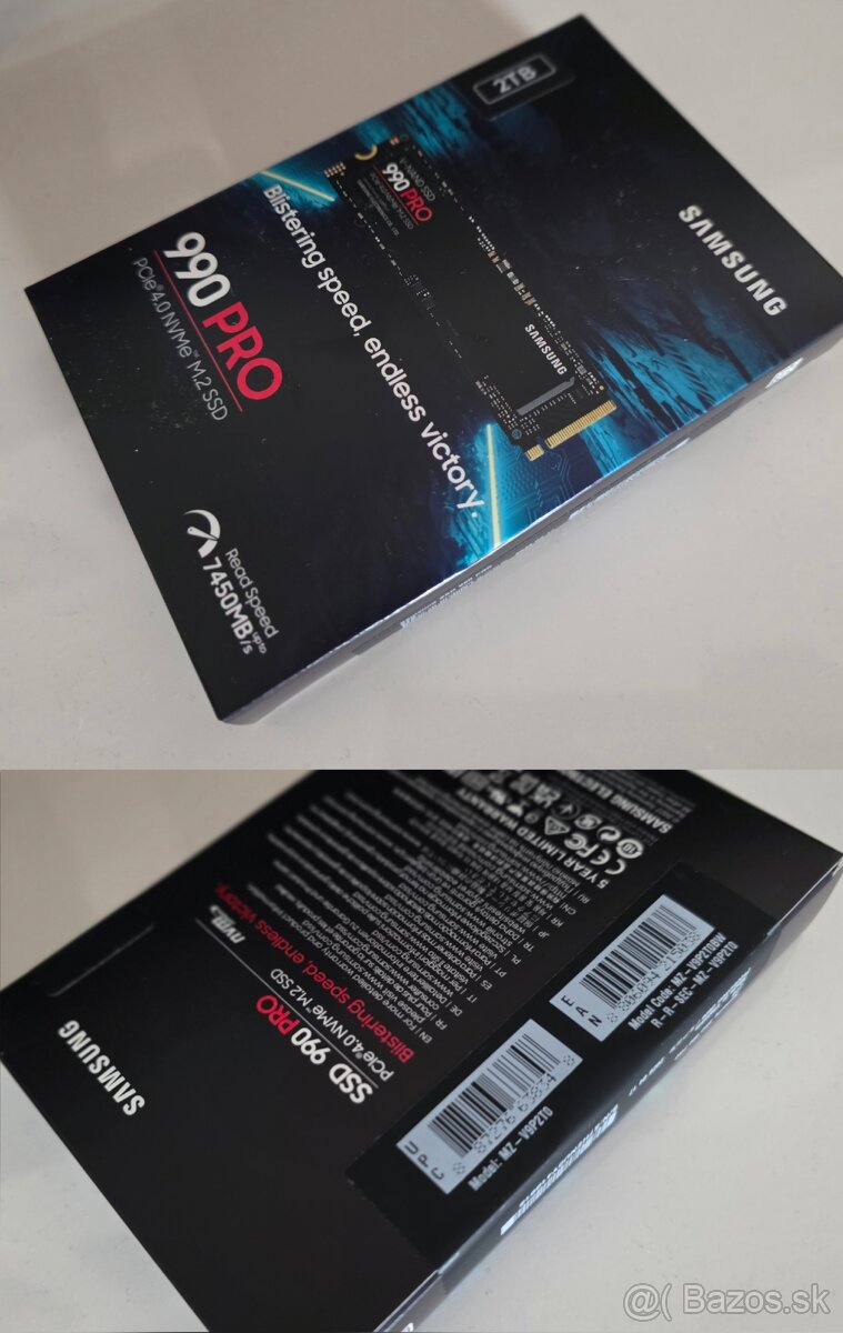 Samsung 990 PRO 2 TB, nový, nepoužitý
