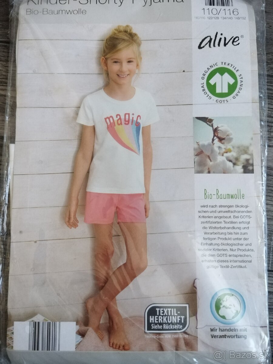 Nové pyžamo z biobavlny