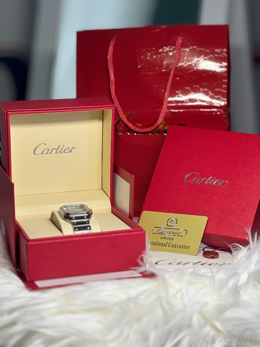 Cartier Hodinky – Strieborné s Modrým Vnútrom
