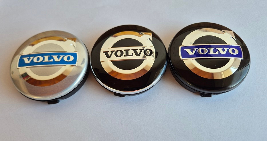 VOLVO -stredové krytky hliníkového disku 64mm
