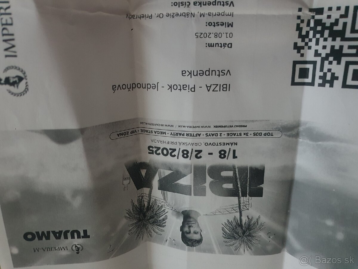 Vstupenky na Ibiza párty 2x spolu 40