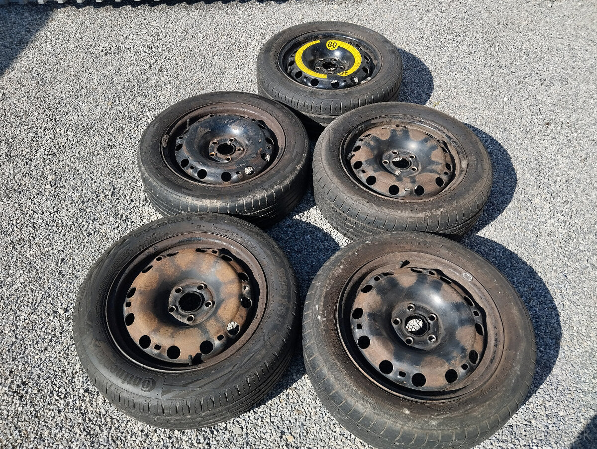 predam disky, kolesa , rezerva 195/55/r15 škoda, fabia 2