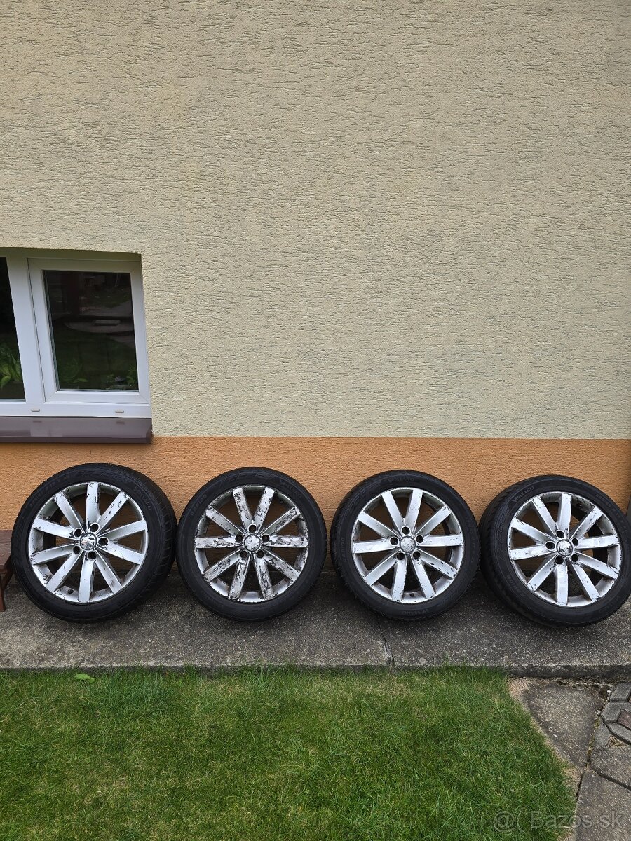 ✅Hliníkové disky 5x112 225/45 R17 + letné pneumatiky