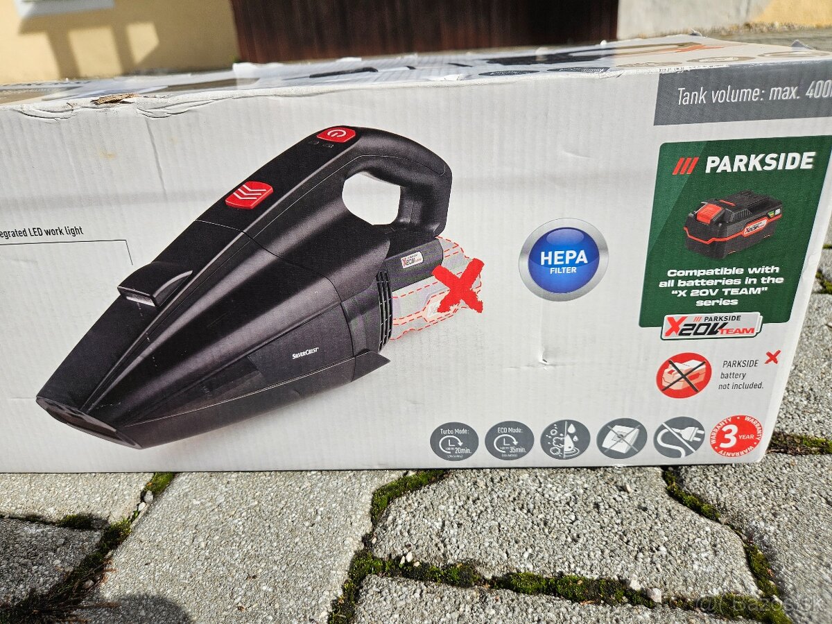 Prenosný vysávač na batériu