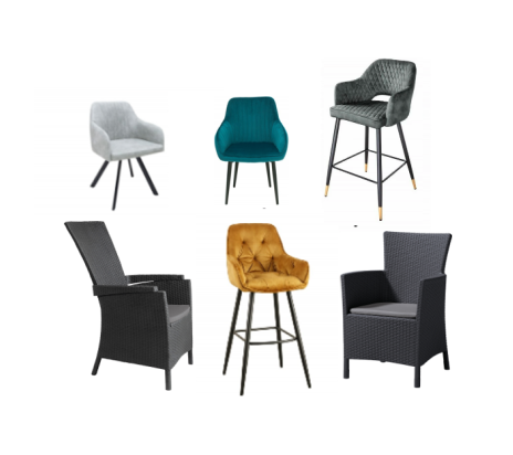 Stoličky kreslá - kovové drevené ratanové plastové záhradné