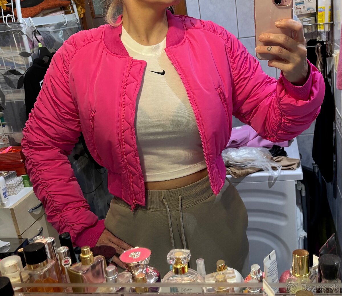 Krátka bomber bunda SHEIN