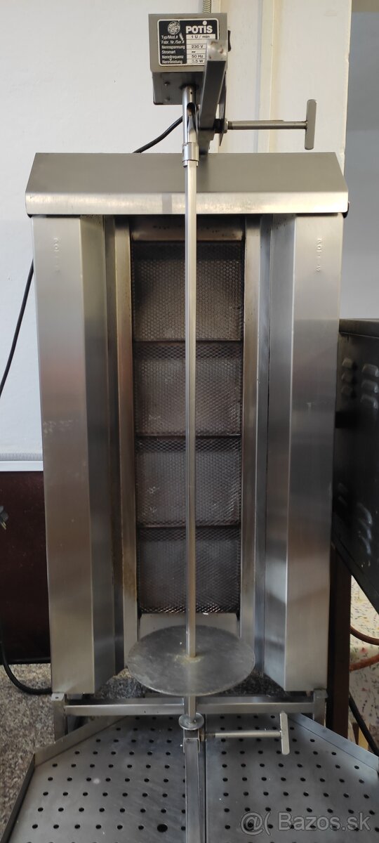 Plynový kebab gril + profi nožík