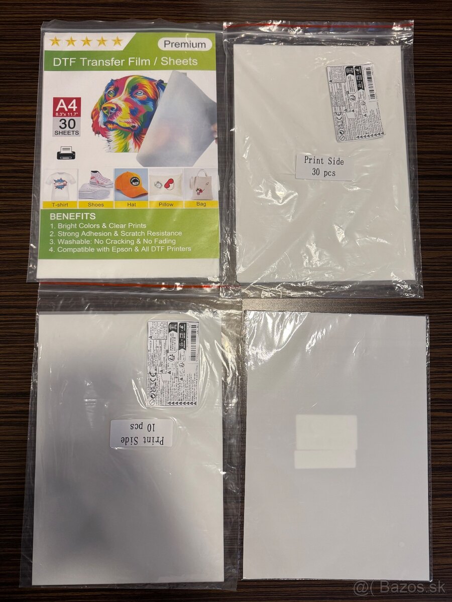 DTF fólie A4 papier 70+ks