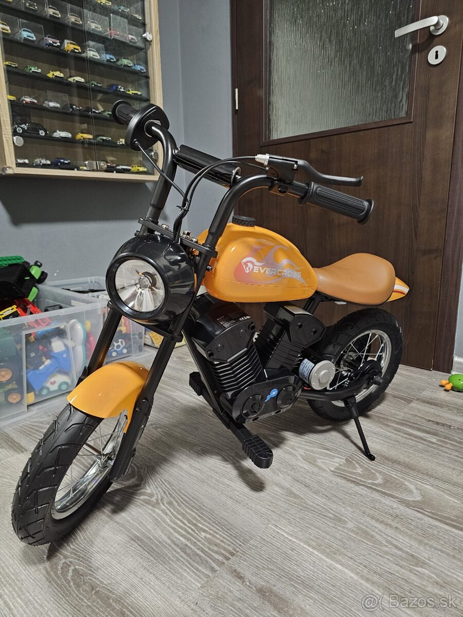 Elektrická motorka pre deti (vintage štýl)