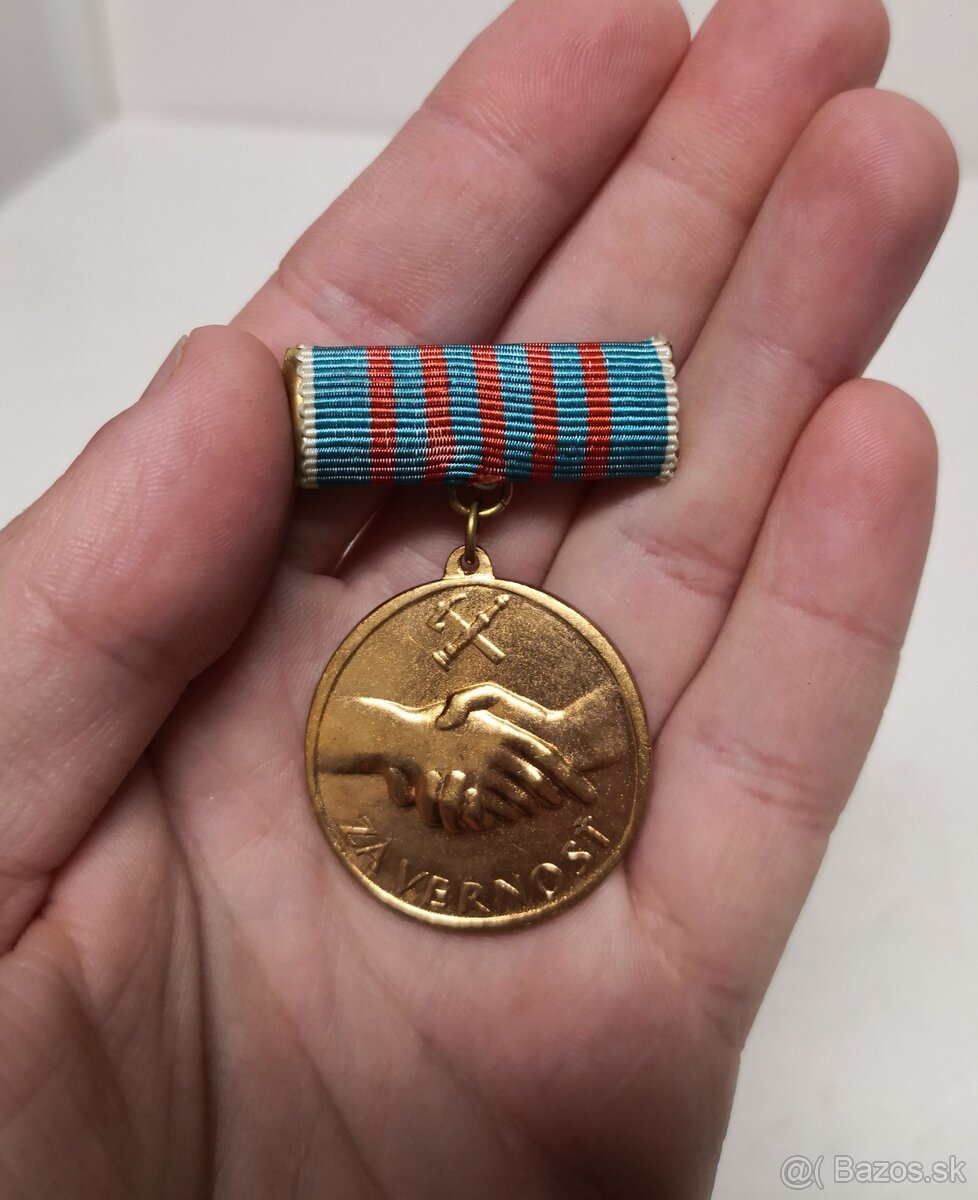 Hasičská medaila ČSSR za vernosť - 50 rokov služby