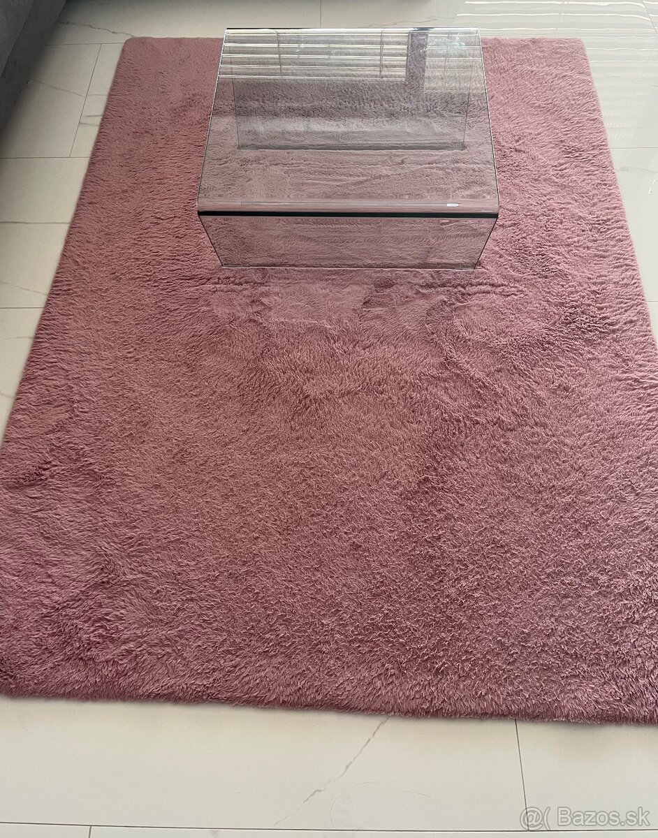 Ružový koberec 160cm x 220 cm