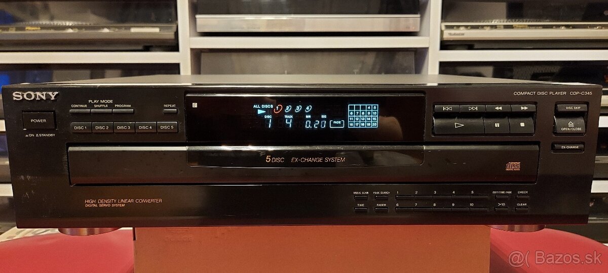 Predám dva 5CD meniče Sony CDP-C345