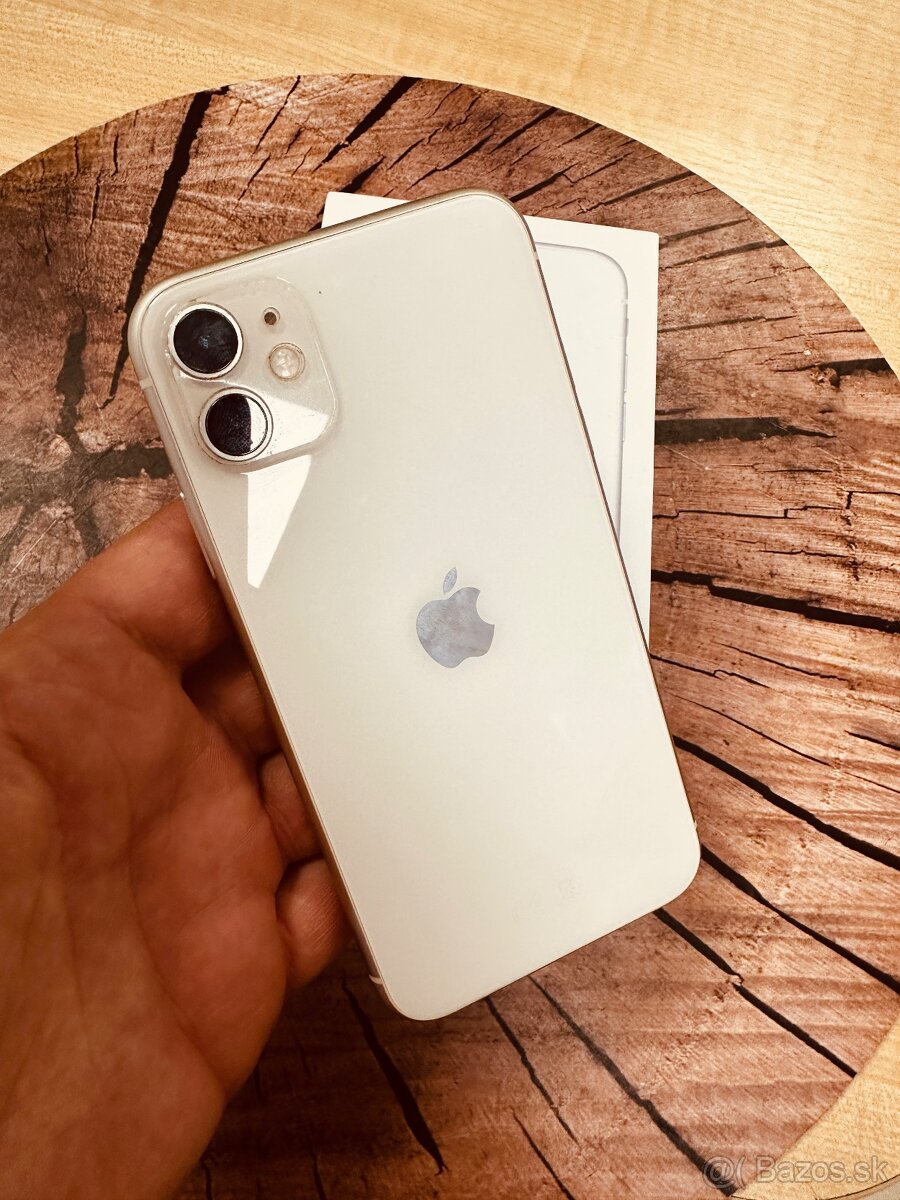 iphone 11 white 64 batéria 100% original top stav