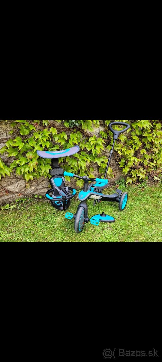 Globber Detská trojkolka a odrazadlo EXPLORER 4v1