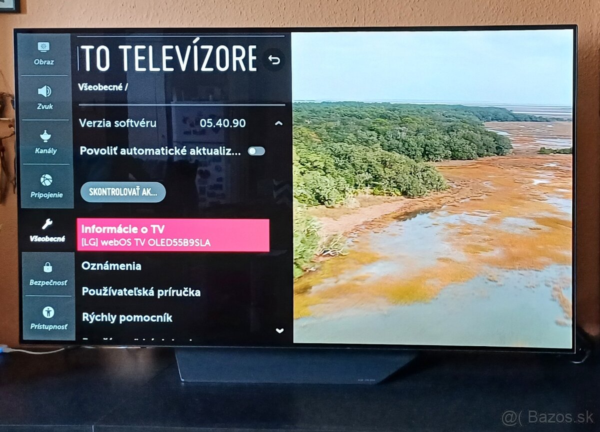 LG TV OLED 55" OLED55B9SLA