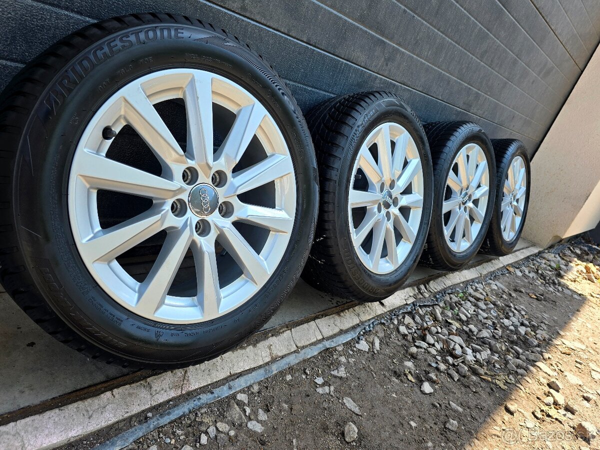 Zimná Sada AUDI 5x100+ Bridgestone 195/55 R16
