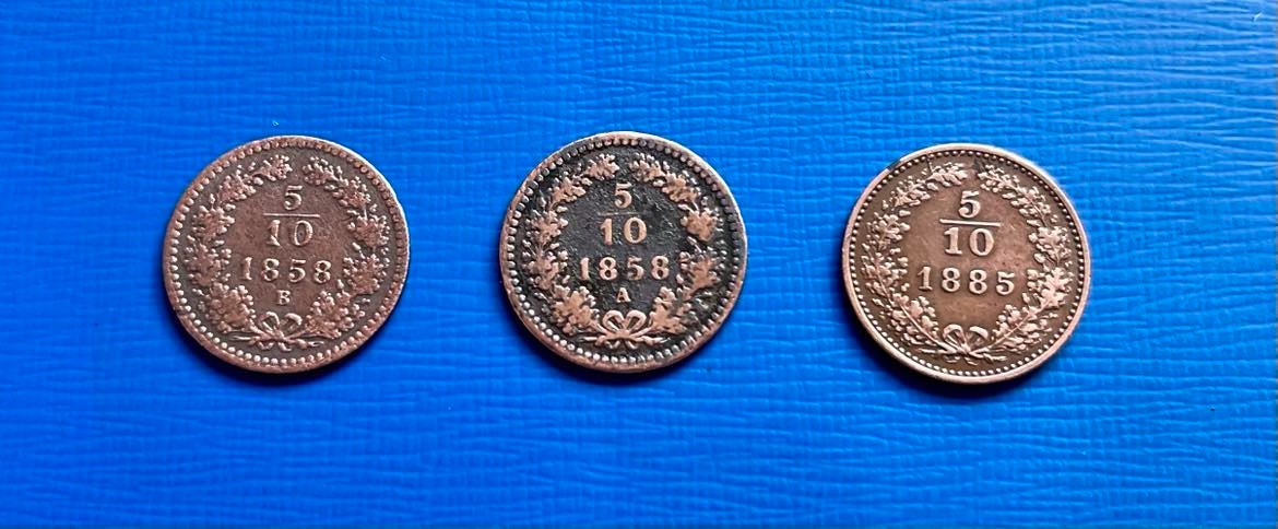 mince 5/10 krajcar