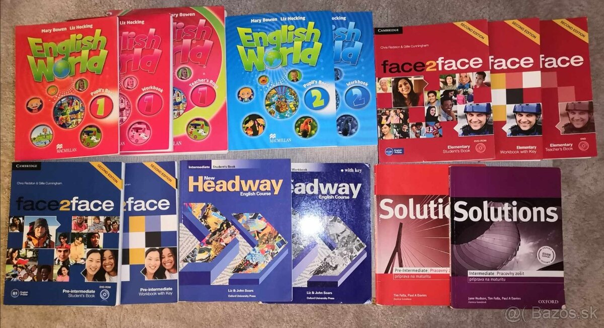 Učebnice a pracovné zošity anglického jazyka
