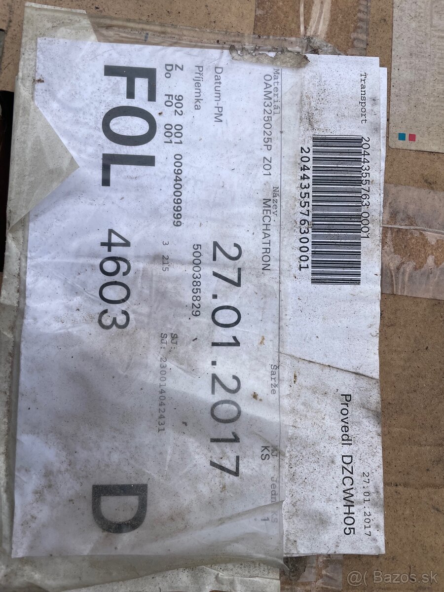 Mechatronika DSG 7 na repas