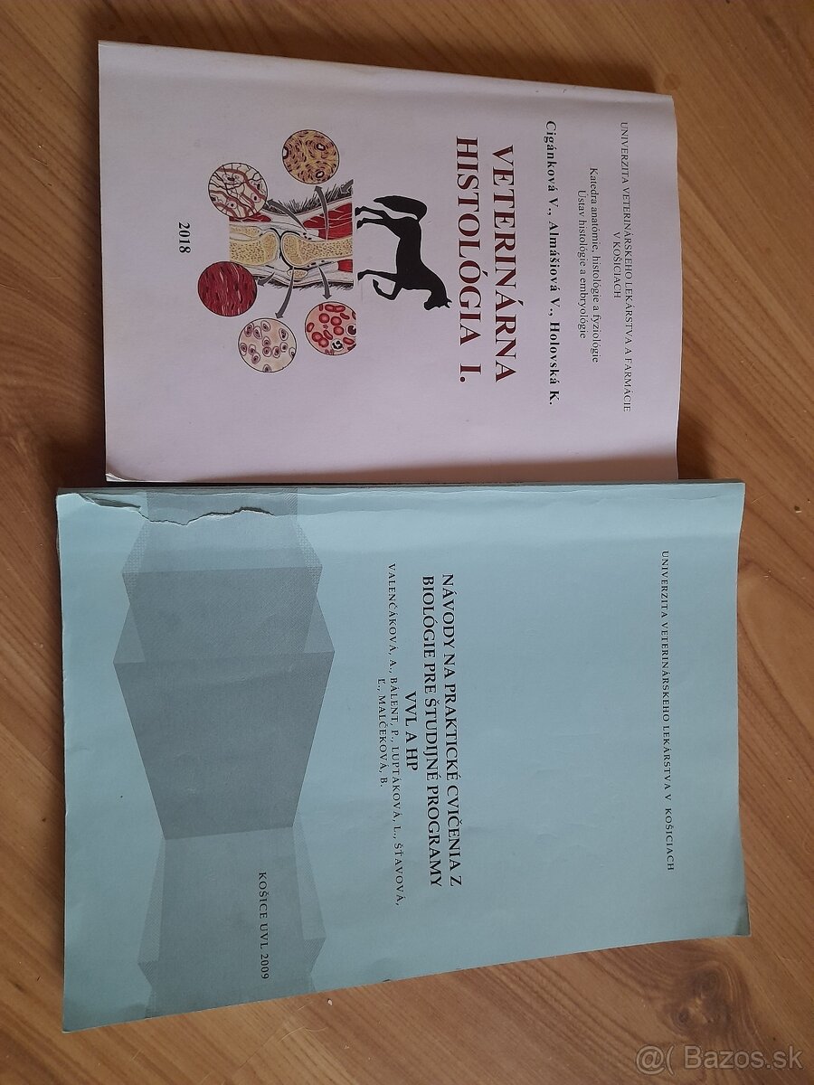 Knihy UVLF pre študijné programy VVL a HP