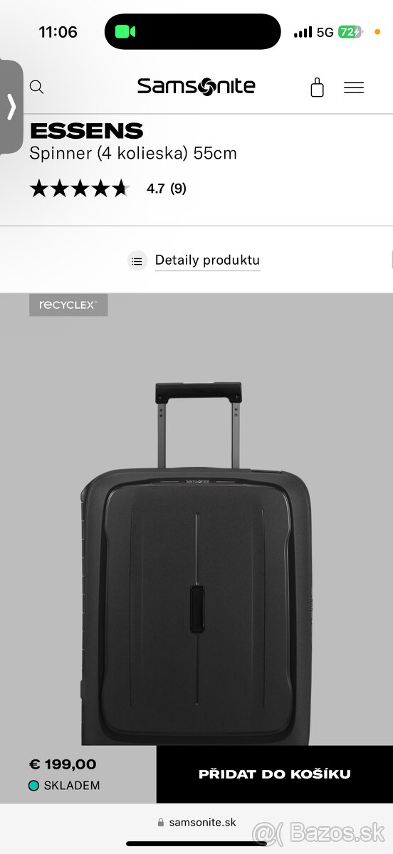 Predám kufor SAMSONITE
