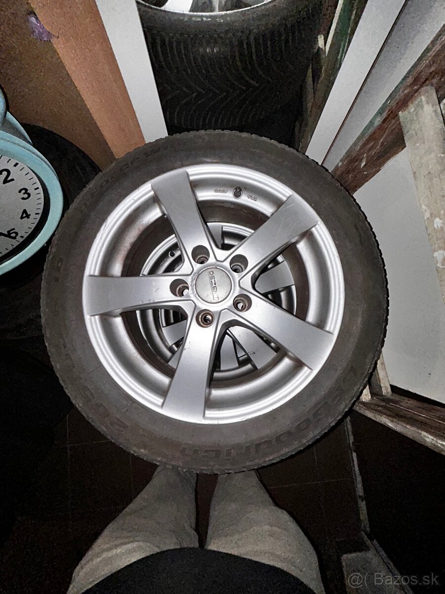 Predám kolesa + pneu letné 205 55 r16
