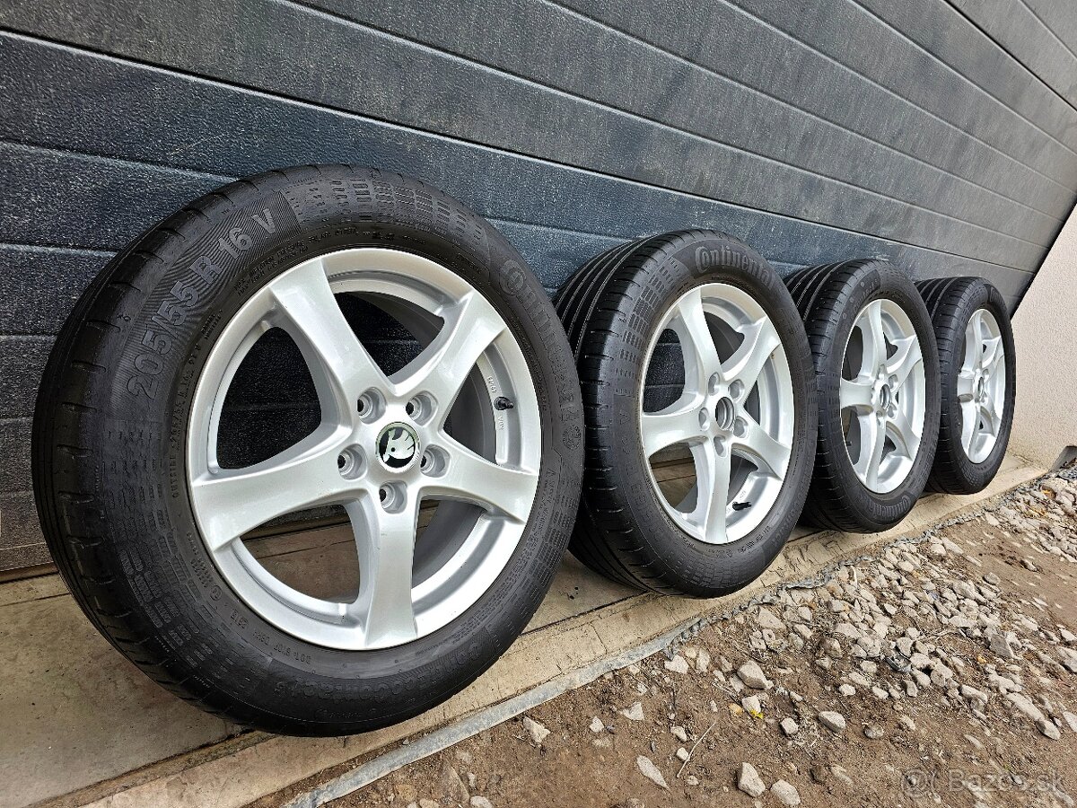 Letná sada BORBET 5x112 +Continental 205/55 R16
