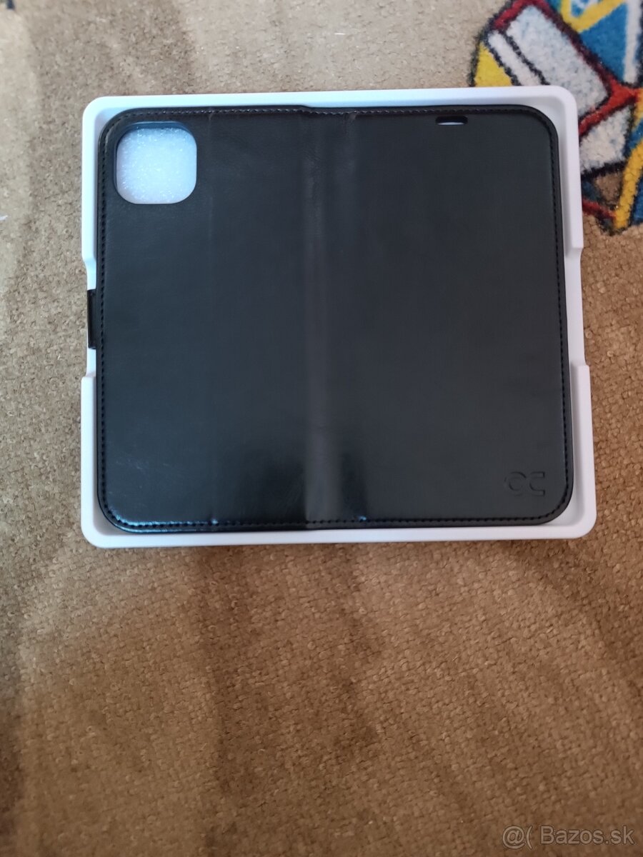 Nové kožené púzdro iphone 14 plus čierna