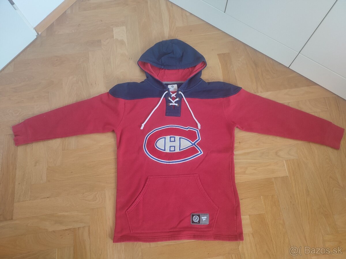Fanatics Montreal Canadiens Lace‑Up Pullover Hoodie
