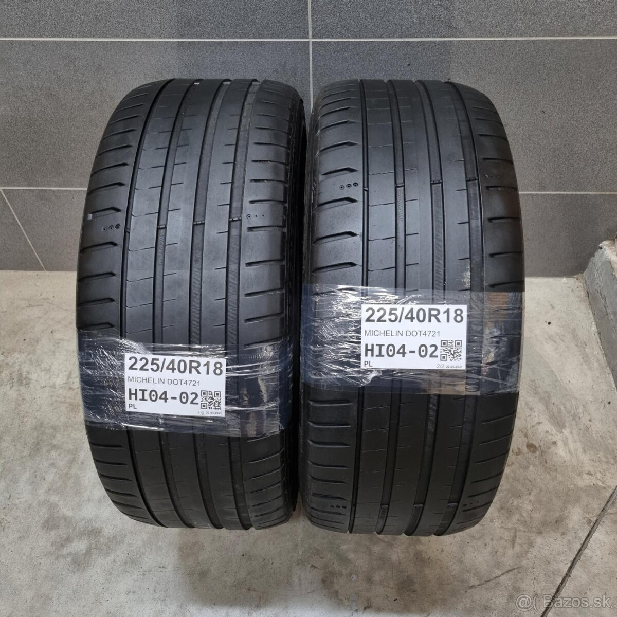 Letné pneumatiky 225/40 R18 MICHELIN DOT4721