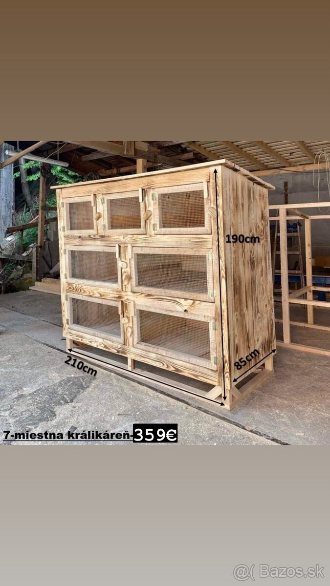 Králikáreň zajačnik 7-miestny