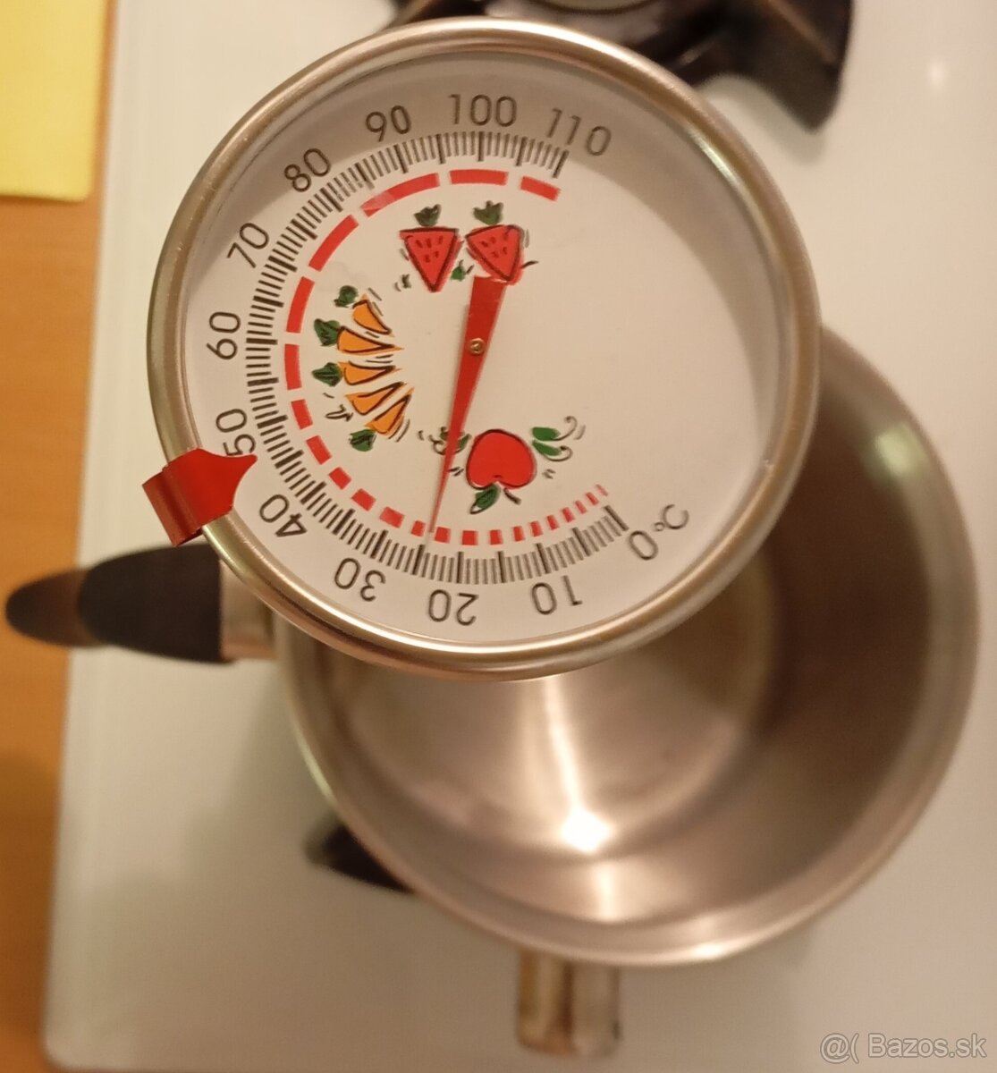 Mliekovar, teplomer na varenie