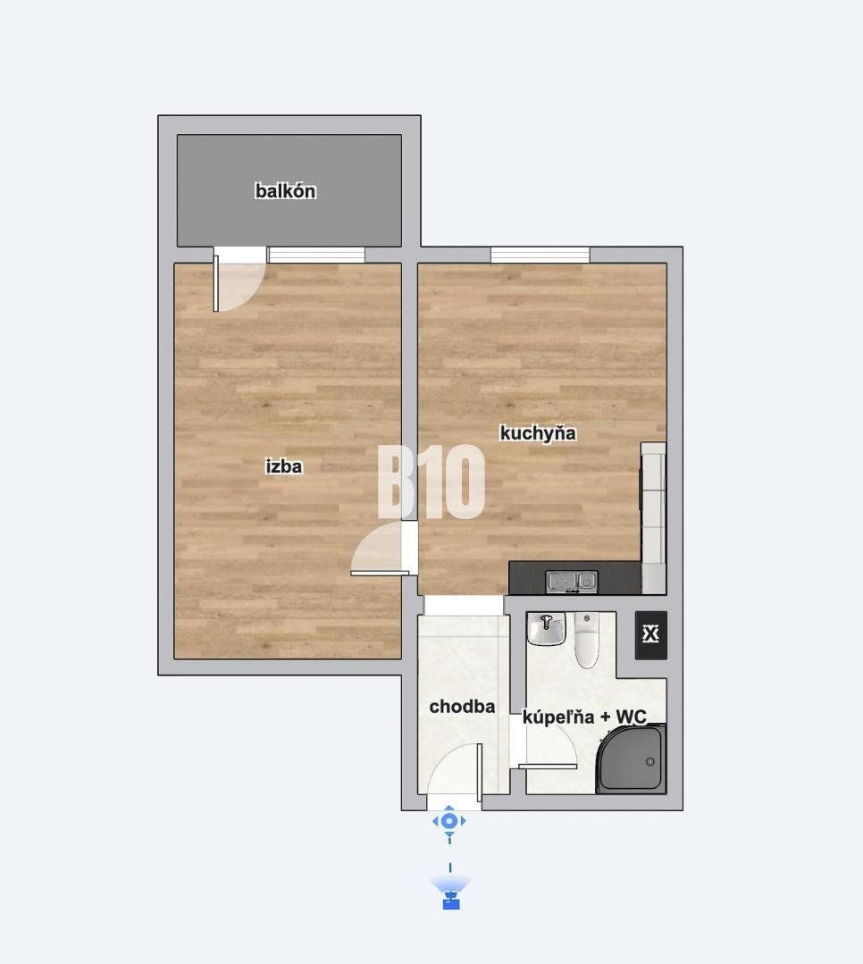 Predám 1izbový byt, Nitra - Klokočina