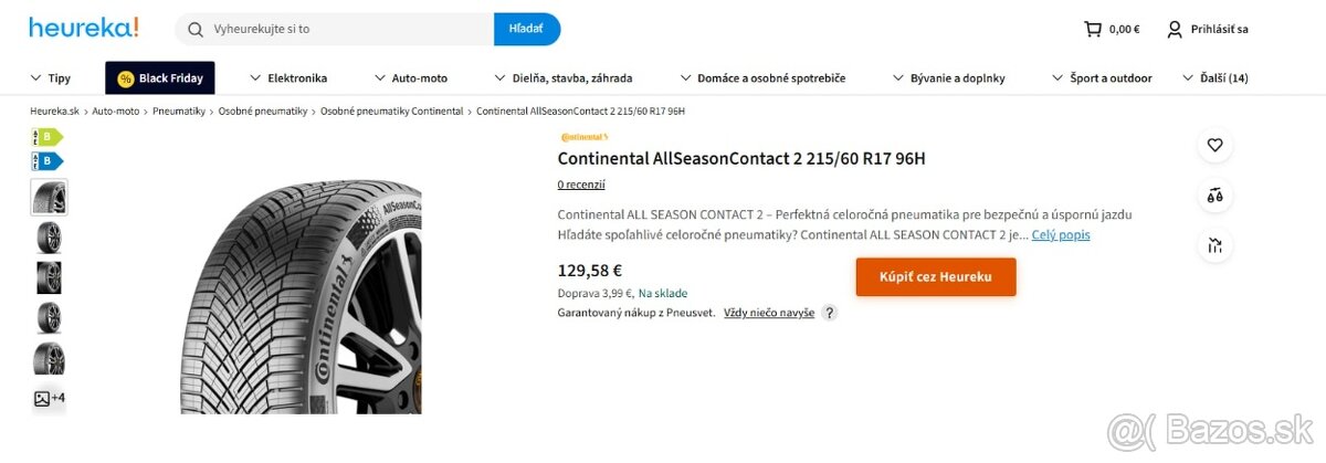 Celoročné plašte 215/60 R17 96H