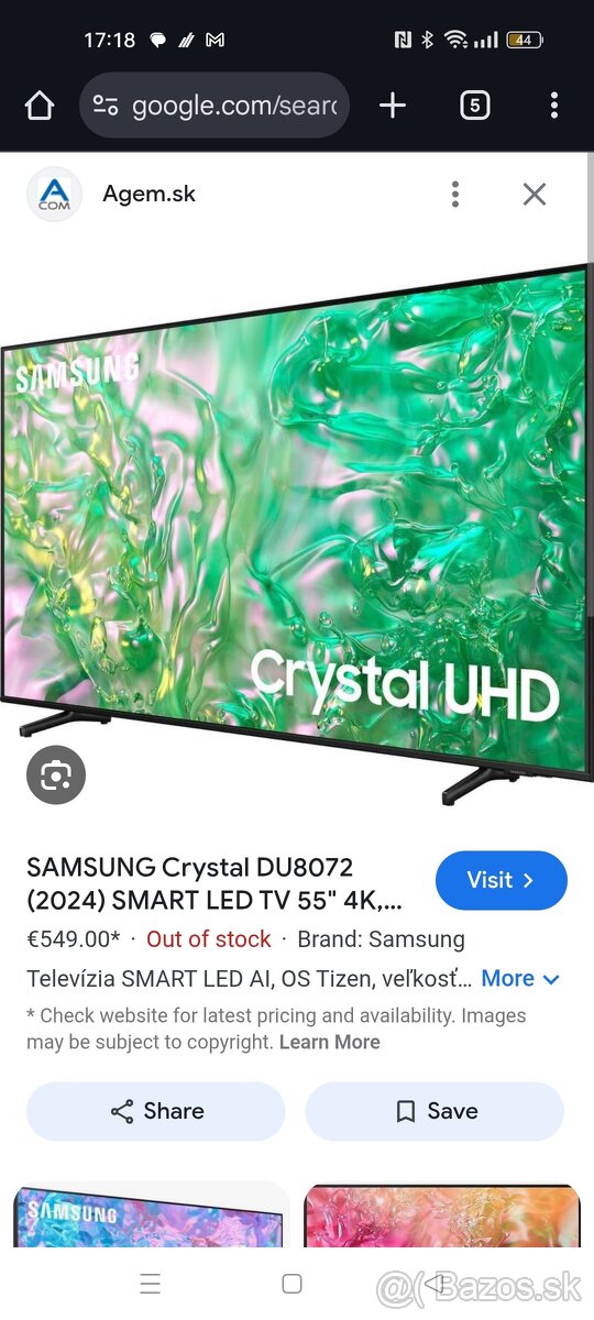 Samsung 55" 4K LED UHD Smart TV