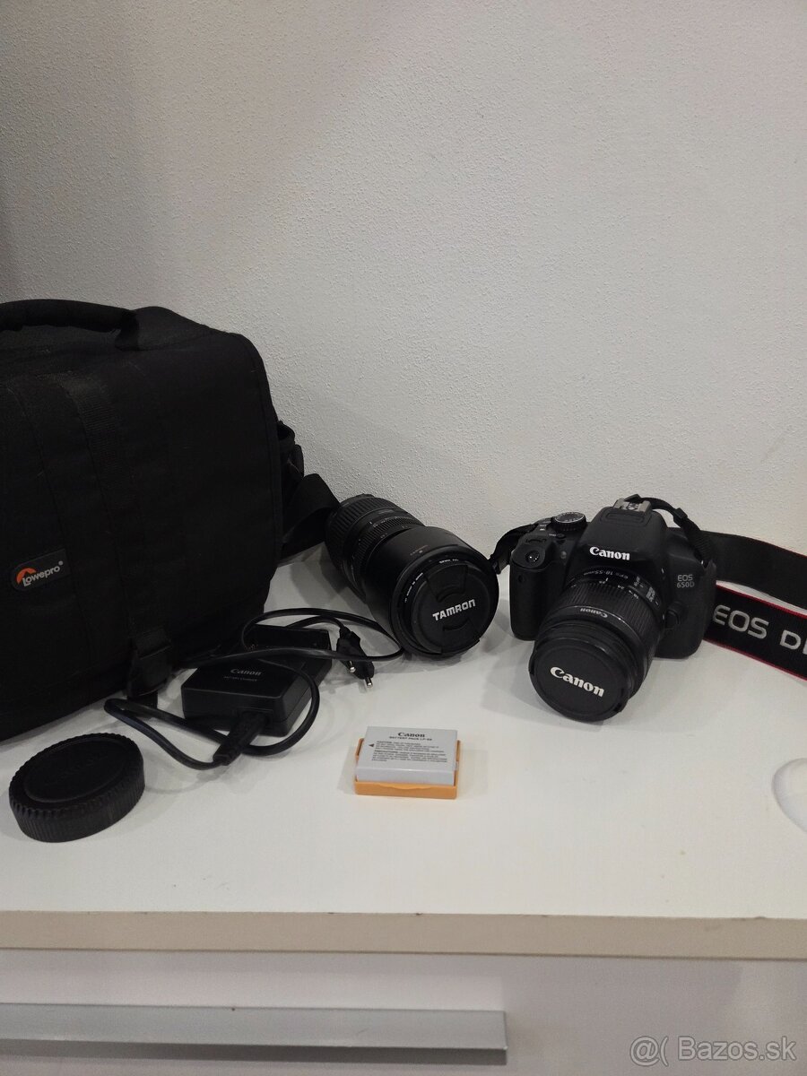 Canon EOS 650D + objektiv Tamron AF 70-300mm f/4-5.6.