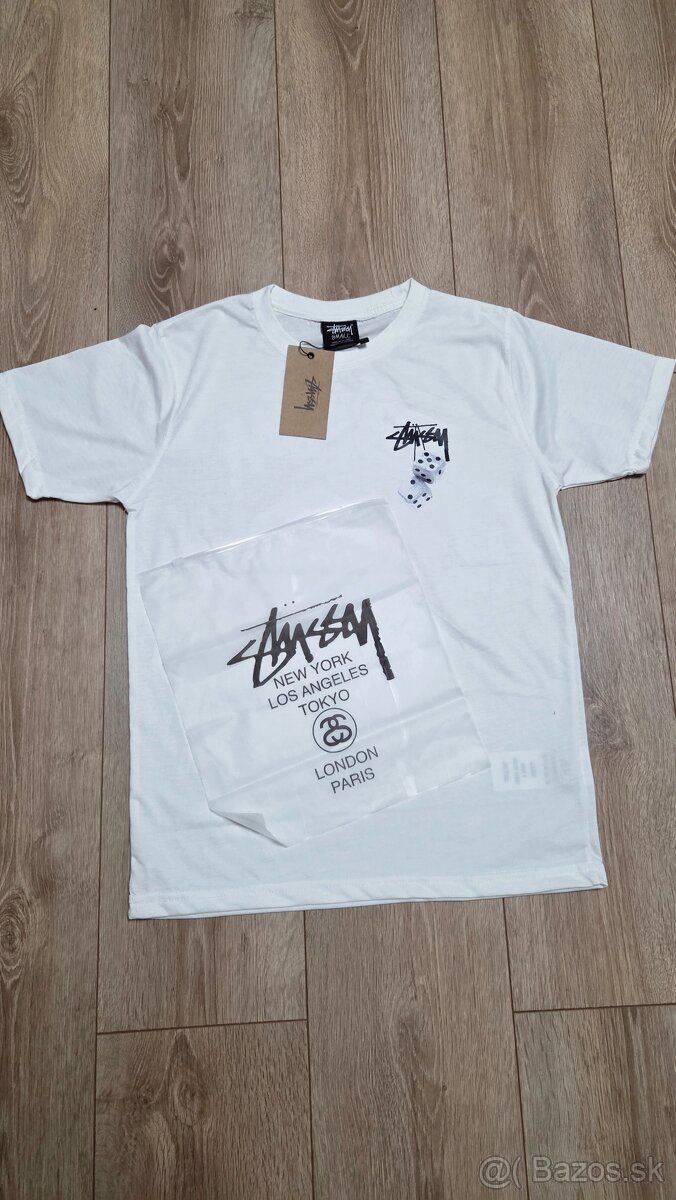 Stüssy Fuzzy Dice Tee white/white