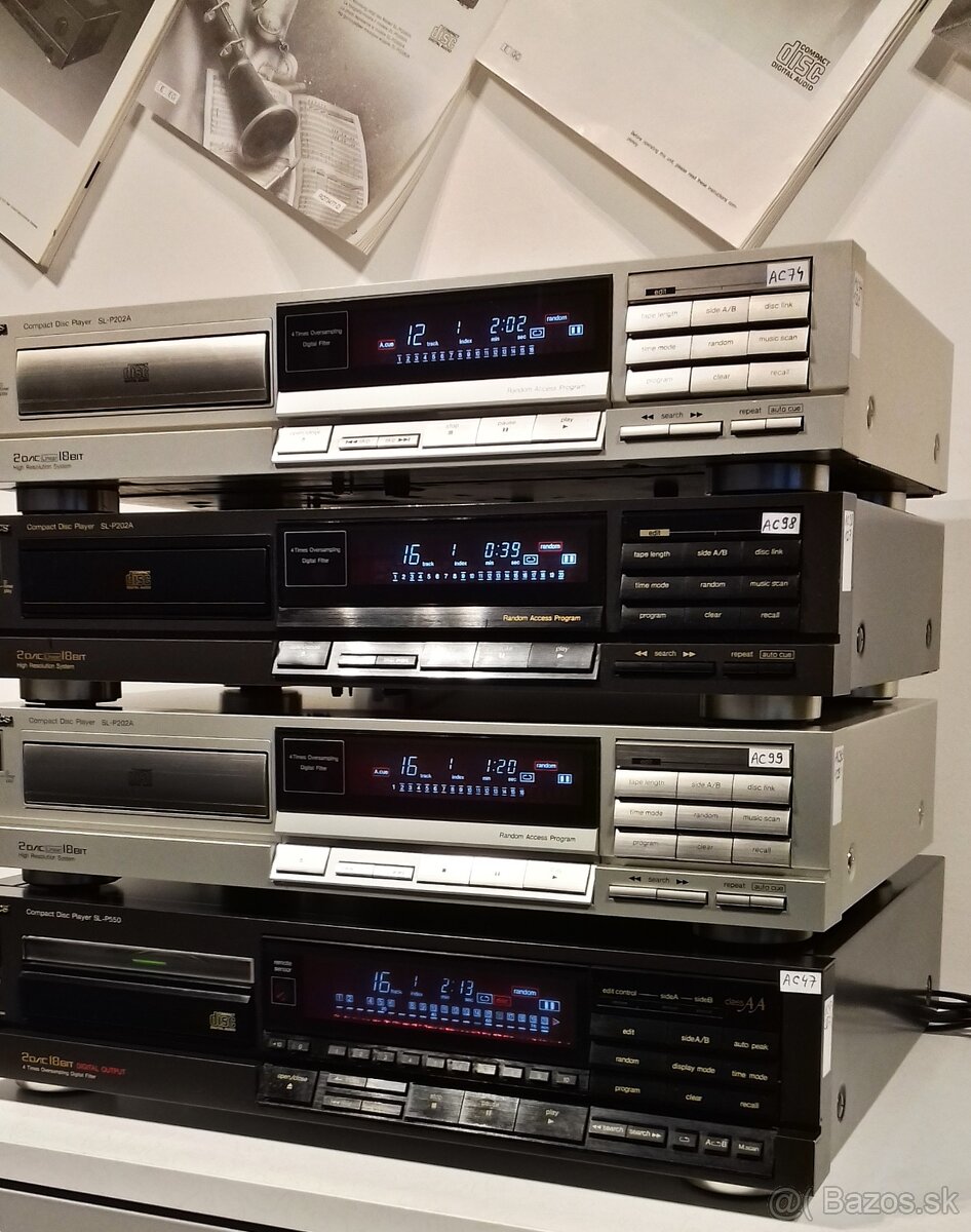 Seria CD prehravac TECHNICS CD1 vzacne modely velky display