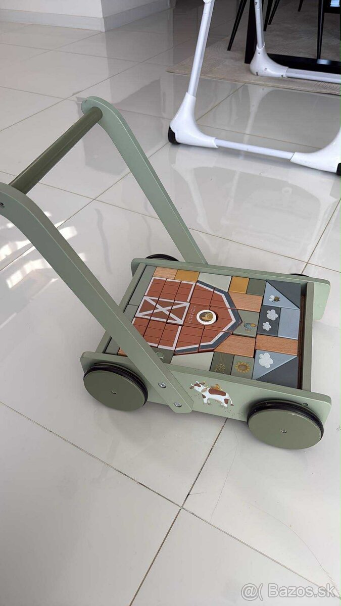 Little dutch vozik s kockami (choditko)