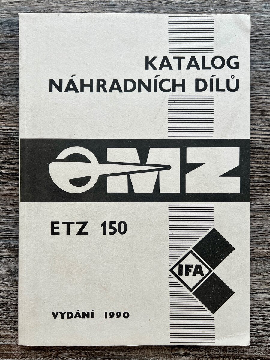 MZ ETZ 150 - Katalog náhradních dílů ( 1990 )