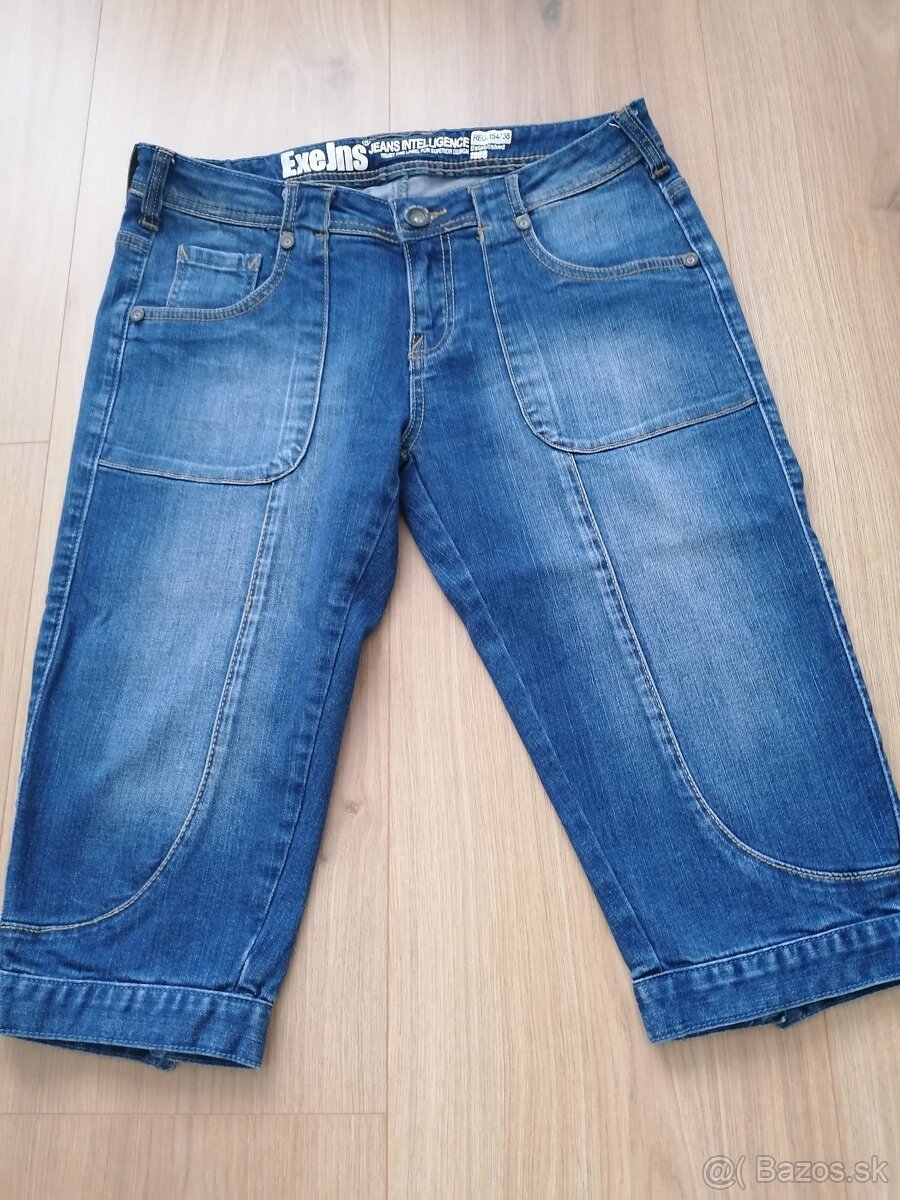 Dámske, riflové bermudy, veľ. 38