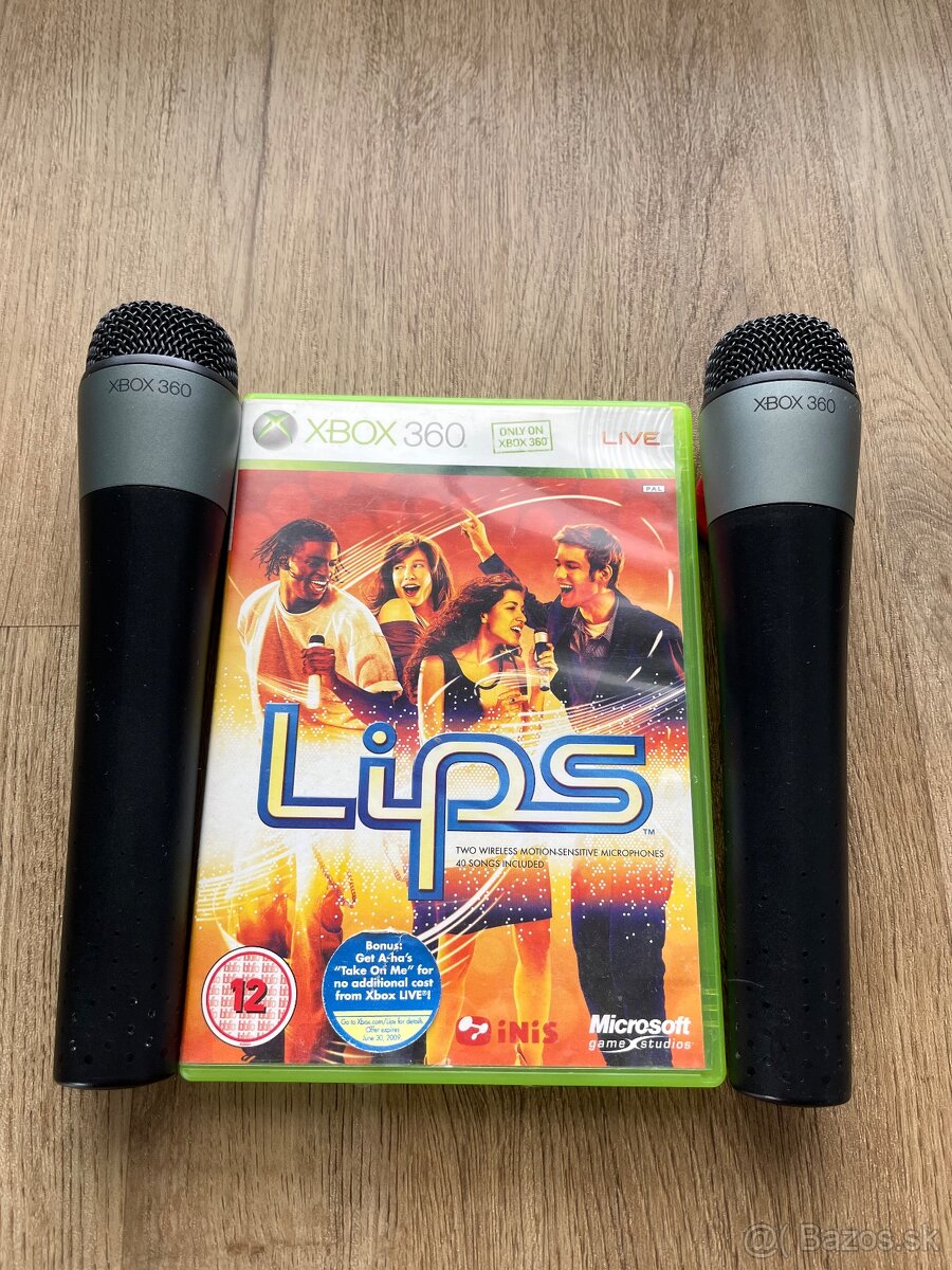 Mikrofóny 2x, Karaoke hra Lips Xbox 360