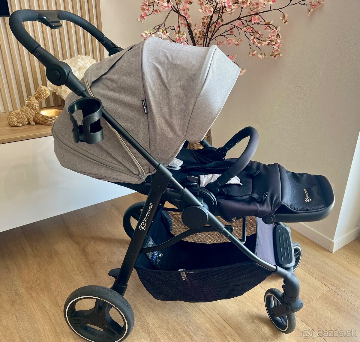 Športový kočík kinderkraft + plastenka, nanoznik, podložka