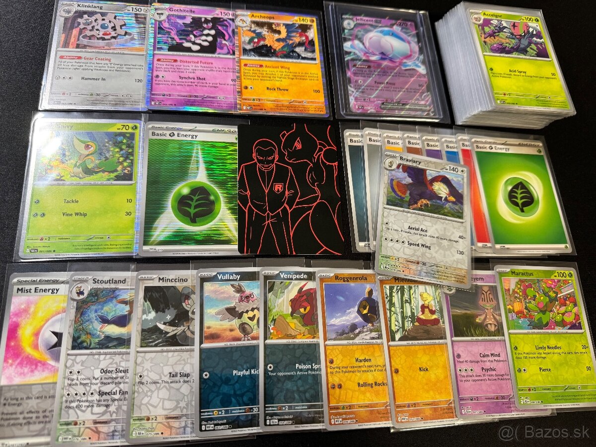 Pokemón MEGA balík F: 100ks kariet v obaloch s EX a darček