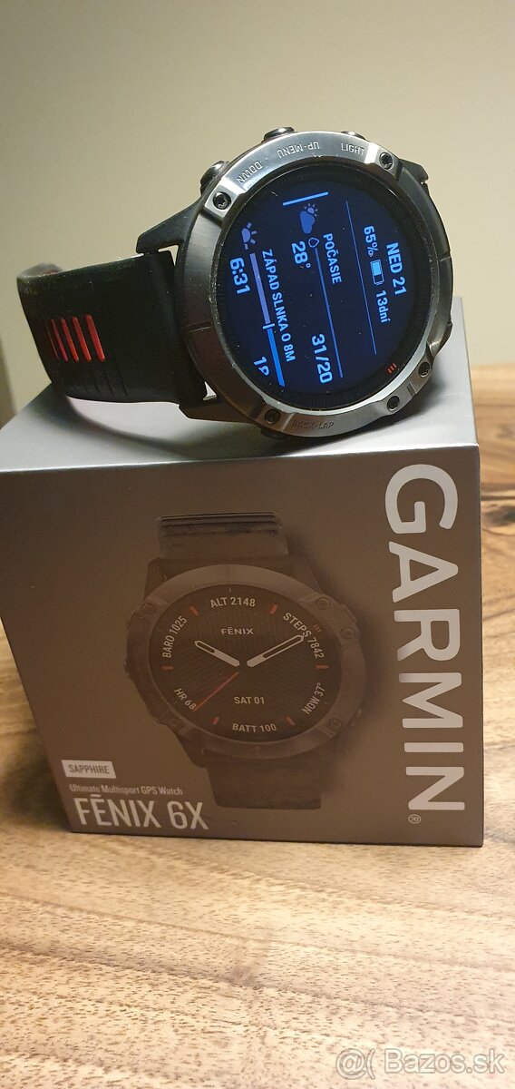 Predám Smart hodinky Garmin Fenix 6x sapphire