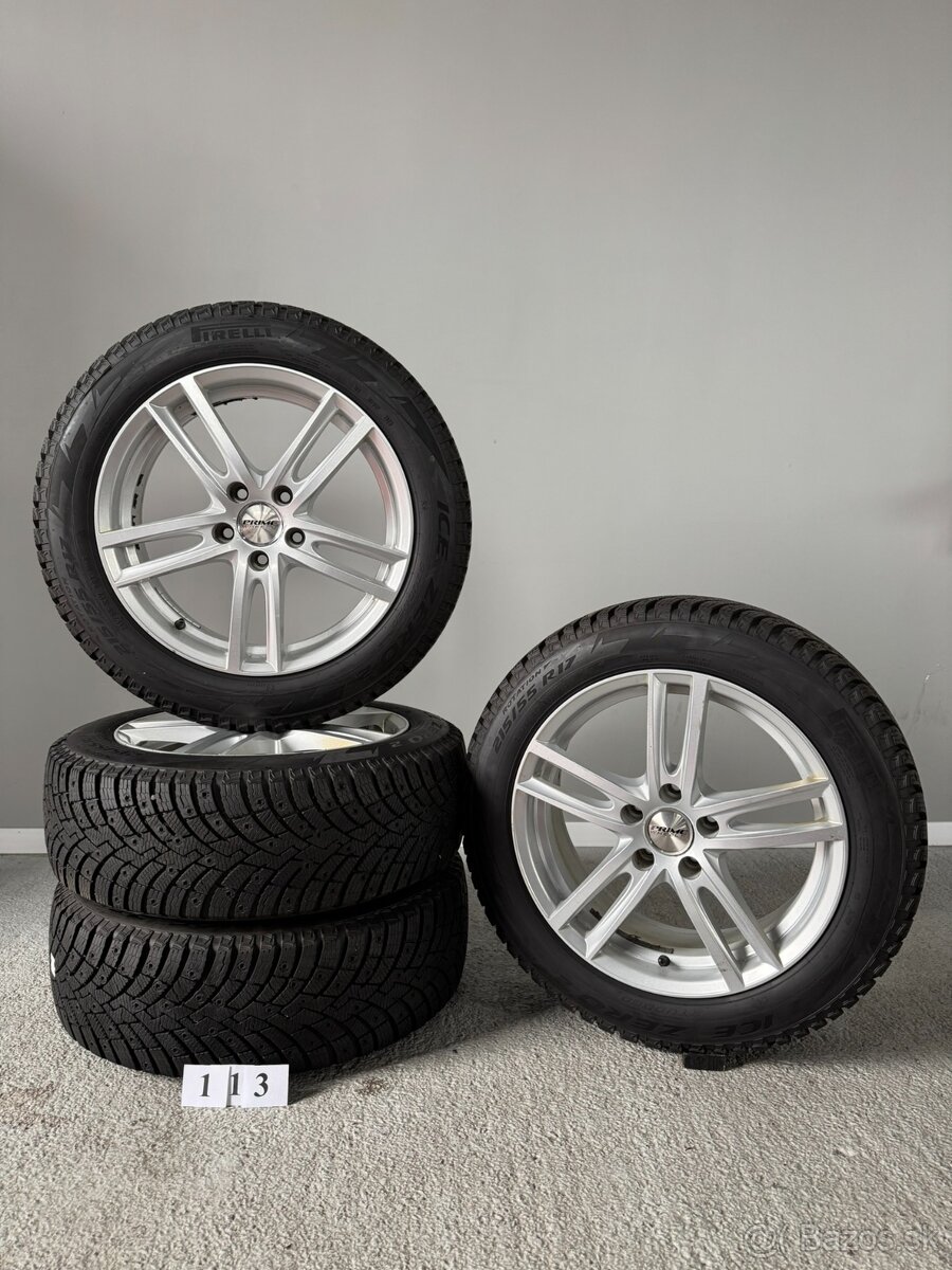 Pirelli Ice Zero 2, 215/55 R17, 4x zimné 5x112