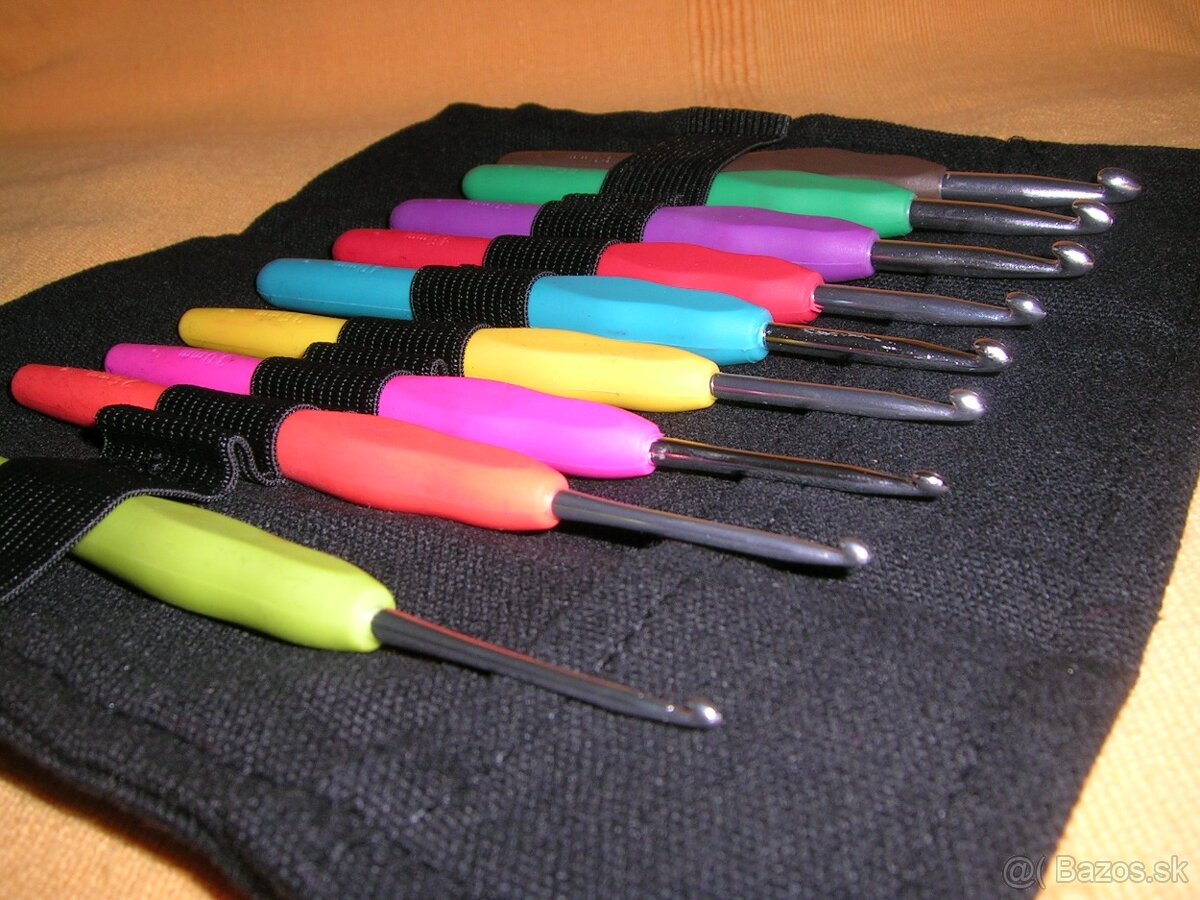 Háčiky s rúčkou - sada 9 kusov v puzdre